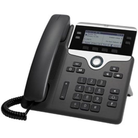 IP-Telefon Cisco 7841 Schwarz Silber 4 Leitungen LCD 3.5" PoE Wandmontage