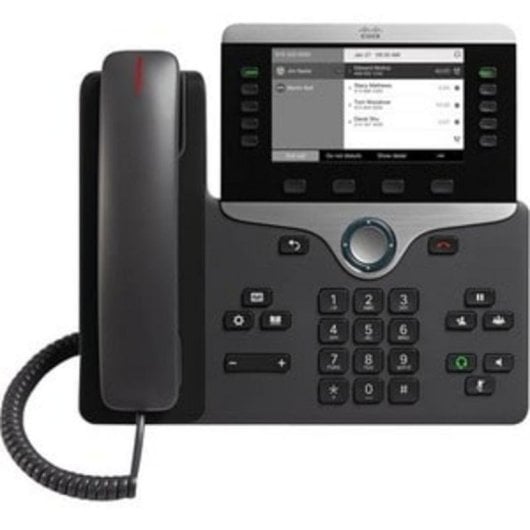 Téléphone IP Cisco 8811 Filaire Noir LCD 800x480 Montage Bureau/Mur