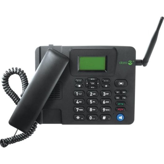 Telefone IP DORO 4100H Preto Com Bluetooth Ecrã LCD 4G 500 Contactos
