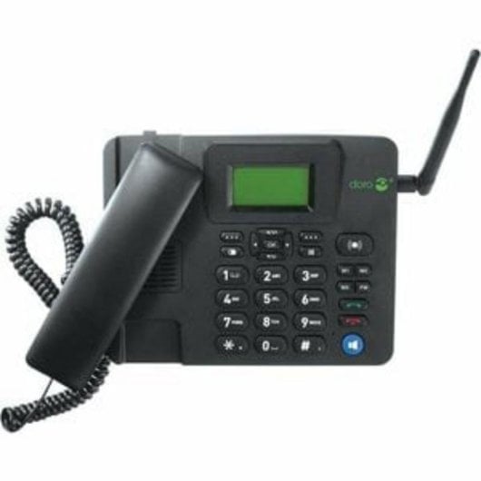 Telefone IP DORO 4100H Preto Com Bluetooth Ecrã LCD 4G 500 Contactos