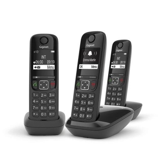 Téléphone Gigaset AS690 Trio sans fil DECT avec haut-parleur et identification d'appel