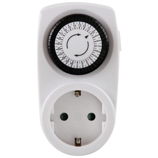 Temporisateur SCANPART 2450000008 Blanc Programmation 1 Jour 3500 W