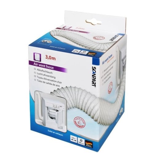 Conduit rond SCANPART 1130020300 PVC blanc diamètre 10 cm flexible