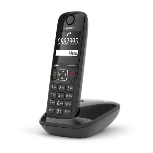 Telefone Gigaset AS690 Wireless DECT Ecrã 2'' 100 Contactos Preto
