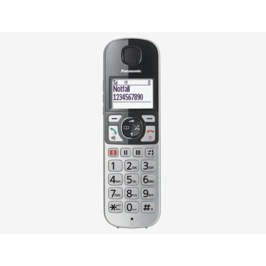 Téléphone Panasonic KX-TGE522 Sans Fil DECT Double Combiné Argent
