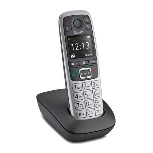 Téléphone Gigaset E560 Sans Fil DECT/Analogique 150 Contacts Noir Argent
