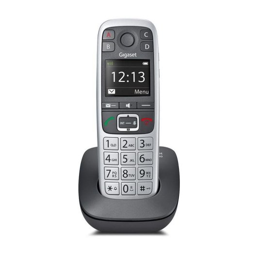 Téléphone Gigaset E560 Sans Fil DECT/Analogique 150 Contacts Noir Argent