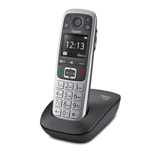Téléphone Gigaset E560 Sans Fil DECT/Analogique 150 Contacts Noir Argent