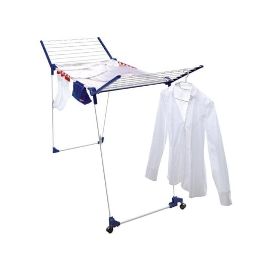 Wäschetrockner Leifheit 81520 Blau Weiß Bodenstehend Faltbar