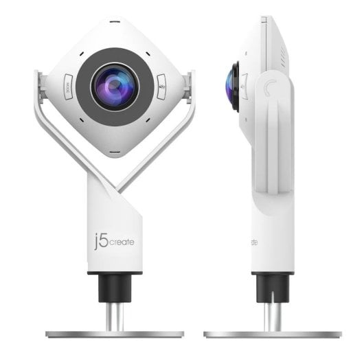 Câmara Web J5CREATE JVCU360-N 360° Full HD USB-C/USB-A Microfone Omnidirecional