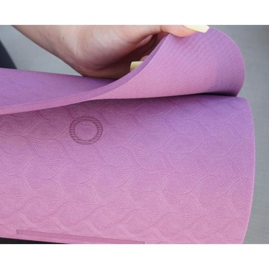 Tapis de yoga FitPaddy MAT01VL TPE violet antidérapant 1830x610x6mm