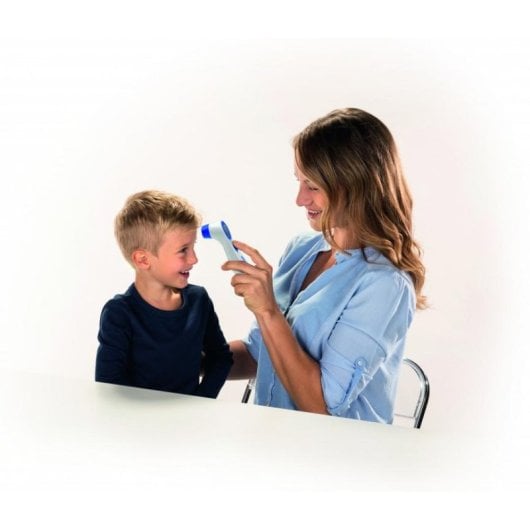 Thermomètre digital LAICA TH1000 capteur frontal mémoire vibration couleurs bleu et blanc