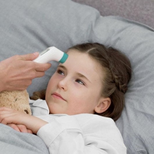 Digitales Thermometer Braun BST200WE Fernerkennung Stirn Weiß 2xAA