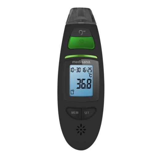 Termometro digitale Medisana TM 750 infrarossi orecchio fronte nero memoria 30 letture