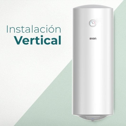 Termo eléctrico Svan 80L 1500W vertical control manual acero esmaltado