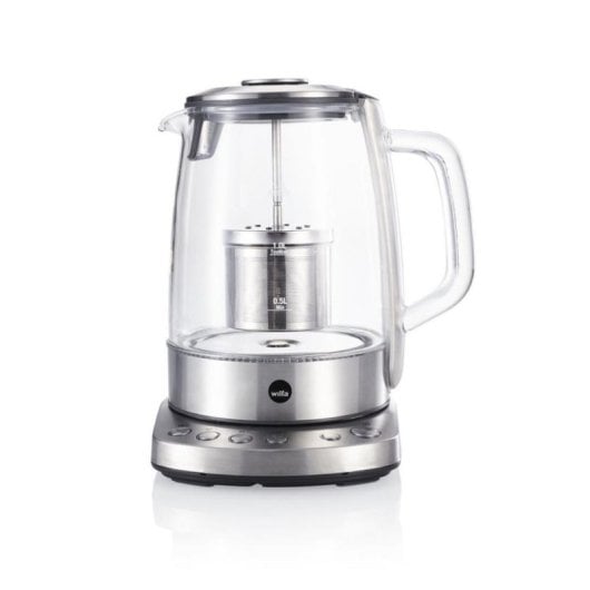 Bouilloire électrique Wilfa TM-1500S 1,25 L 2200 W Verre Inox Thermostat