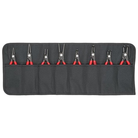 Alicate Knipex 00 19 58 V02 Circlip Plier Conjunto 8 Peças Punho Vermelho