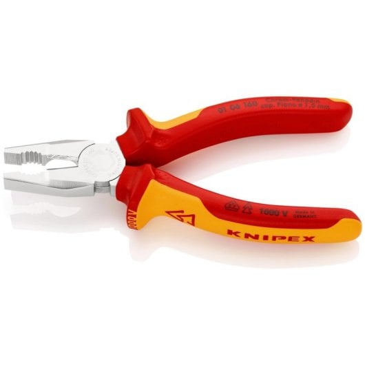 Alicate Knipex 01 06 160 Electricista Corte Preciso Acero Cromo Vanadio 160 mm