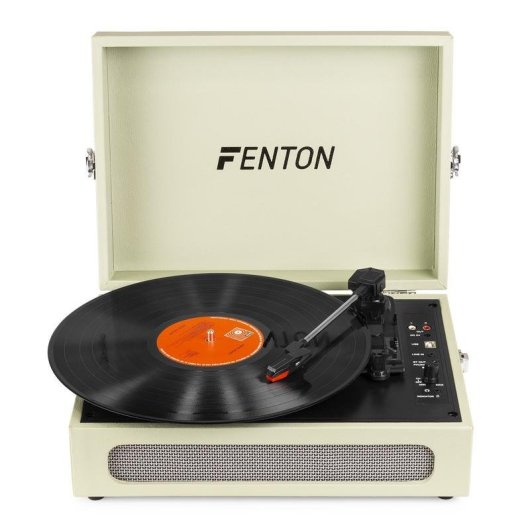 Tocadiscos Fenton RP118C Automático Verde Bluetooth USB 33/45/78 RPM