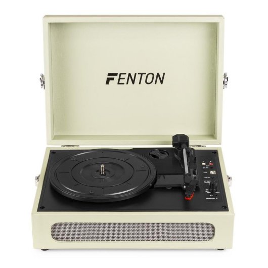 Tocadiscos Fenton RP118C Automático Verde Bluetooth USB 33/45/78 RPM