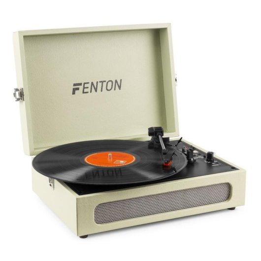 Tocadiscos Fenton RP118C Automático Verde Bluetooth USB 33/45/78 RPM