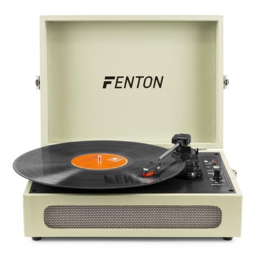 Tocadiscos Fenton RP118C Automático Verde Bluetooth USB 33/45/78 RPM