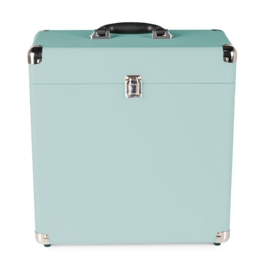 Funda para disco de vinilo Audizio RC32 azul con asa de transporte