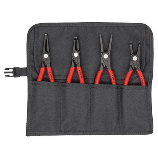 Alicate Knipex 00 19 57 V01 para anillos de seguridad rojo set 4 piezas