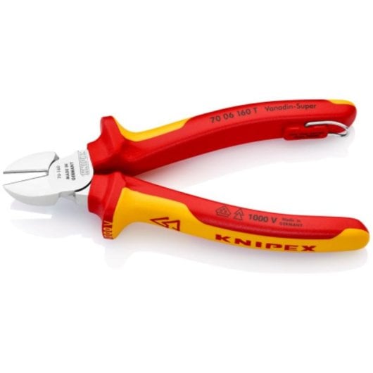 Alicate Knipex 70 06 160 T corte diagonal 160 mm aislamiento 1000 V