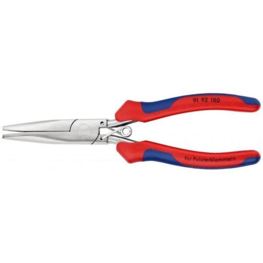 Alicate Knipex 91 92 180 acero azul rojo 185 mm ergonómico