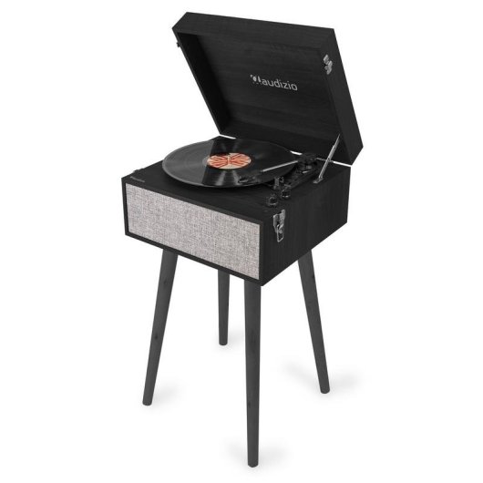 Tocadiscos Audizio FremontBK Automático Bluetooth 33/45/78 RPM Negro Gris