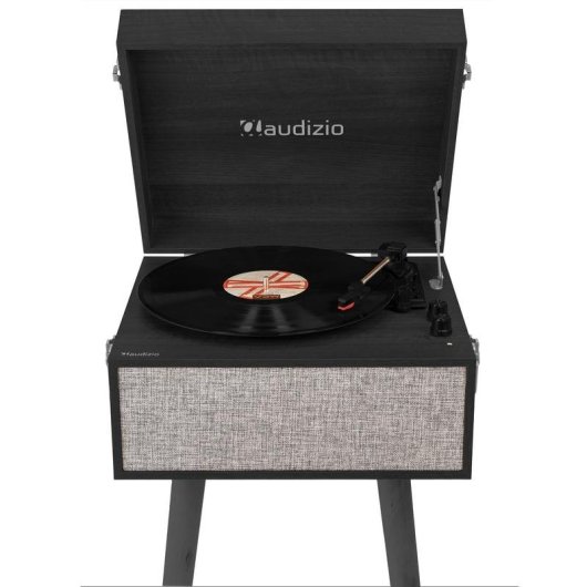 Tocadiscos Audizio FremontBK Automático Bluetooth 33/45/78 RPM Negro Gris