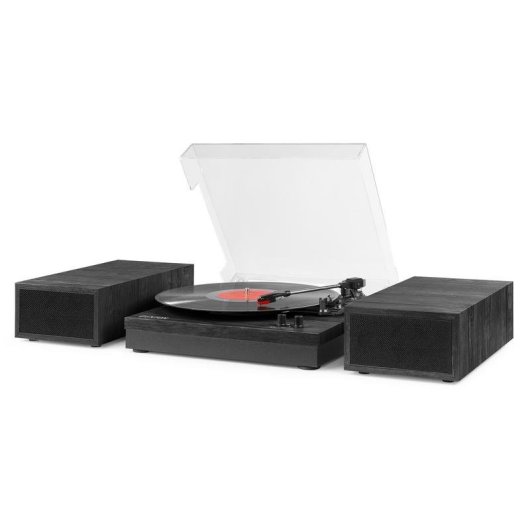 Tocadiscos Fenton RP165L Bluetooth Altavoces Integrados 50W Negro