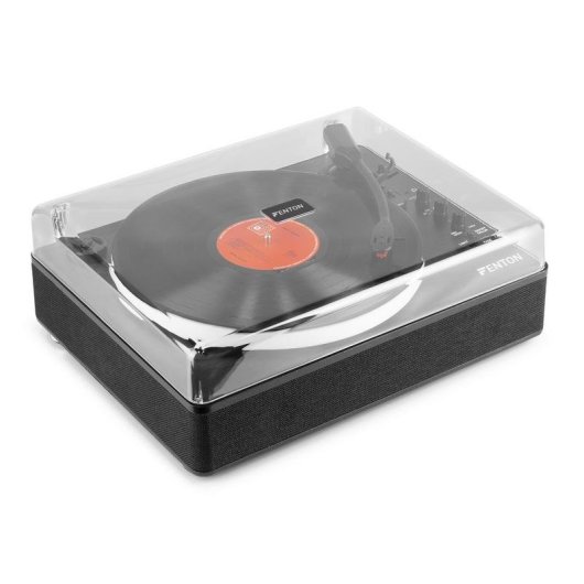 Tocadiscos Fenton RP162LED Automático Bluetooth USB Negro 33/45/78 RPM