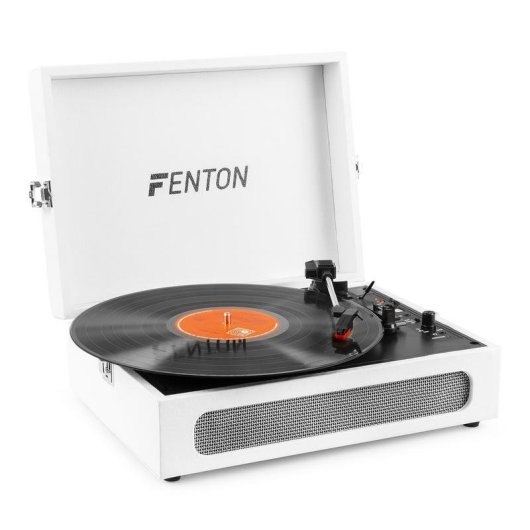 Tocadiscos Fenton RP118F Blanco Bluetooth USB 33/45/78 RPM Salida RCA