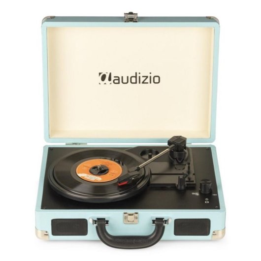 Tocadiscos Audizio RP114BL Azul 3 Velocidades USB Altavoces Integrados