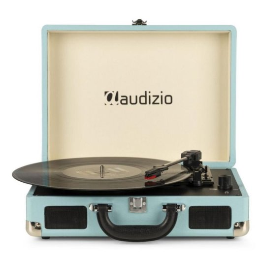 Tocadiscos Audizio RP114BL Azul 3 Velocidades USB Altavoces Integrados