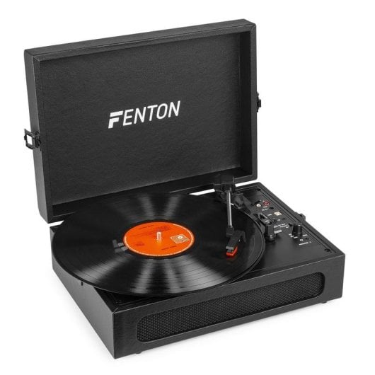 Tocadiscos Fenton RP118B Bluetooth USB 33/45/78 RPM Negro