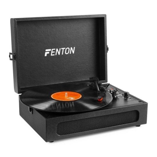 Tocadiscos Fenton RP118B Bluetooth USB 33/45/78 RPM Negro