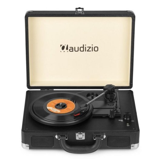 Tocadiscos Audizio RP114BK Negro 3 velocidades USB Altavoces integrados