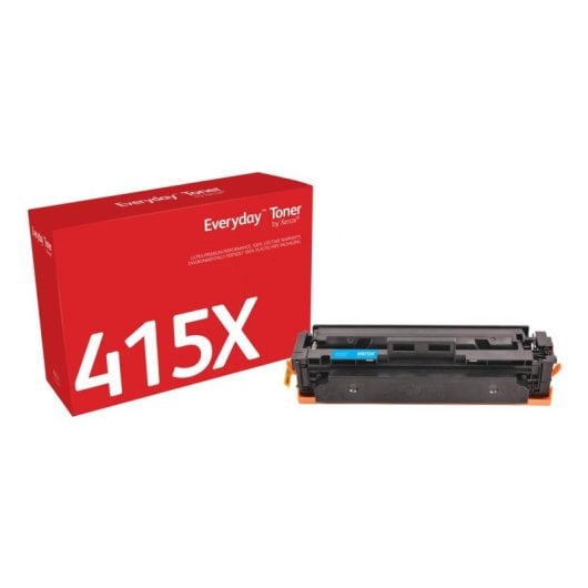 Cartucho de toner Xerox Everyday Cyan Compatível HP 415X W2031X Alta Capacidade