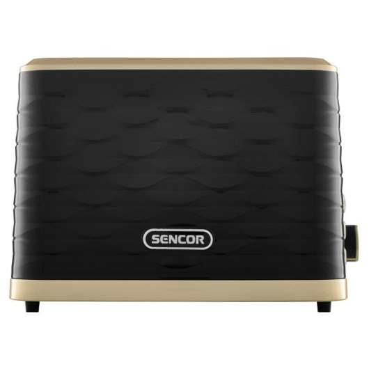 Tostador Sencor STS 7501BK 2 rebanadas acero inoxidable negro oro 930 W