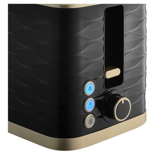 Tostador Sencor STS 7501BK 2 rebanadas acero inoxidable negro oro 930 W