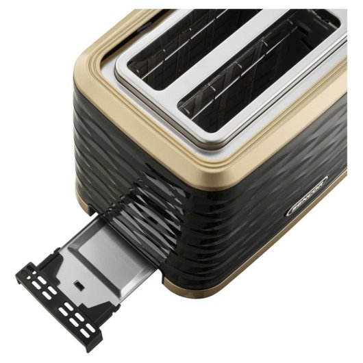 Tostador Sencor STS 7501BK 2 rebanadas acero inoxidable negro oro 930 W