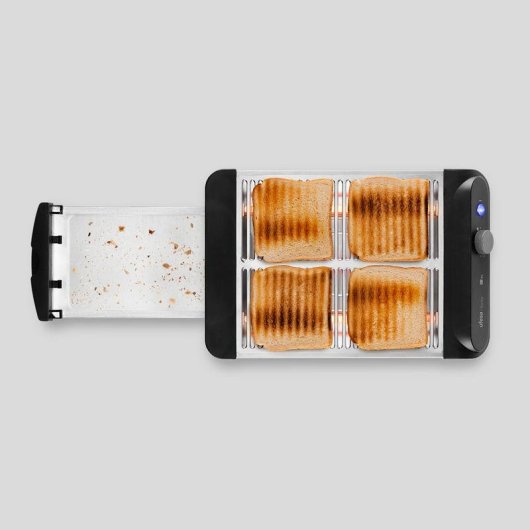 Grille-pain Ufesa Barley Inox 4 tranches 900W surface XL