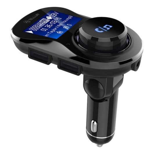Transmisor FM Tellur FMT-B3 Bluetooth USB manos libres pantalla 1,4"