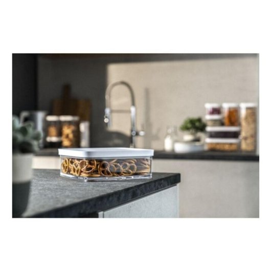 Recipiente ZWILLING 1025129 Quadrado Plástico Transparente com Tampa e Bomba de Vácuo