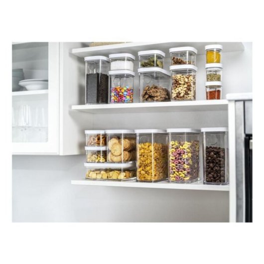 Recipiente ZWILLING 1025129 Quadrado Plástico Transparente com Tampa e Bomba de Vácuo