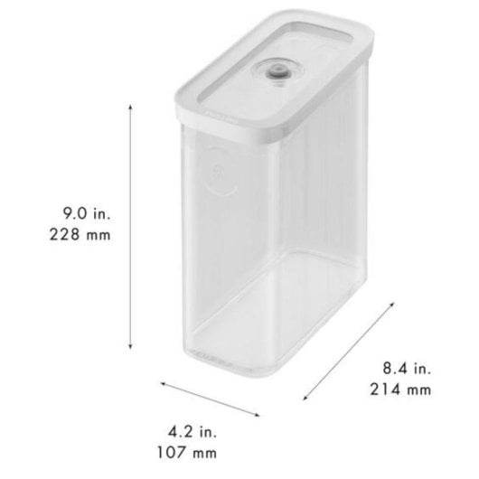 Recipiente ZWILLING 1025128 Retangular Transparente/Branco Plástico 3 Unidades