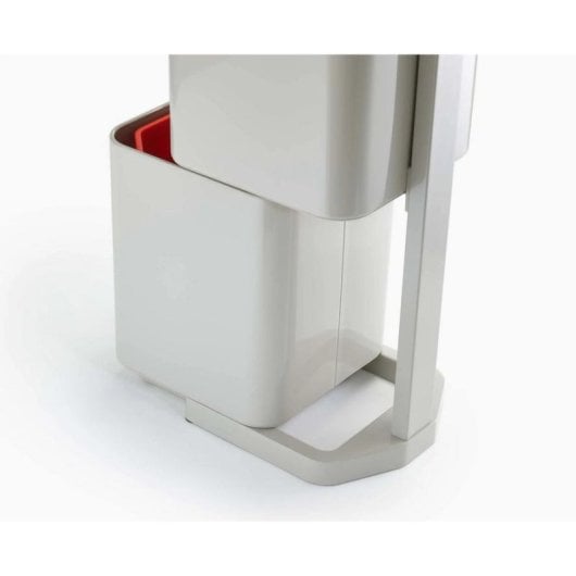 Abfallbehälter Joseph Joseph Totem Compact 40L Steinfarbe mit 2 Einsätzen und Deckel